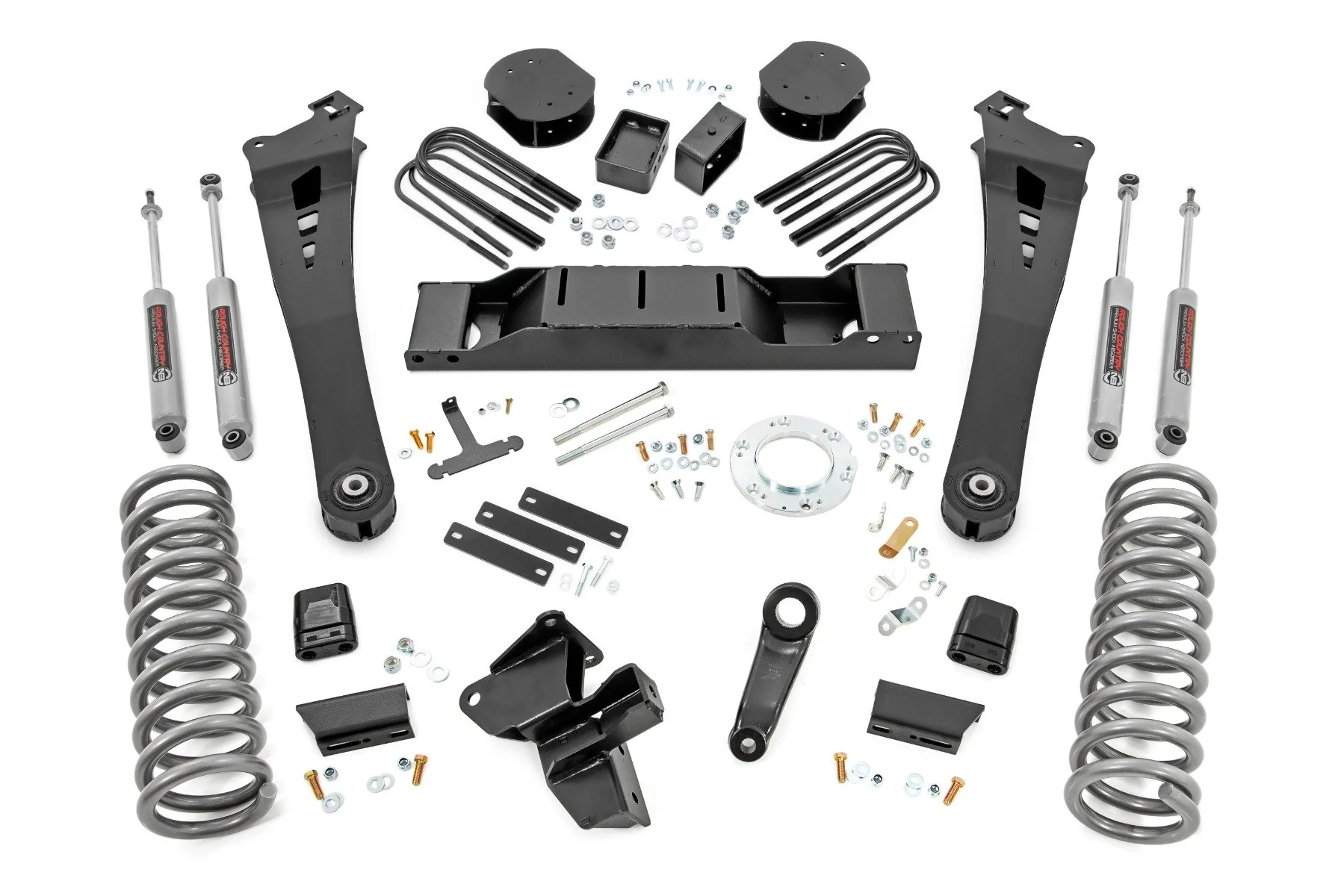 Rough Country 5" Lift Kit DRW OE Rear Air for Ram 3500 4WD 2020-2024
