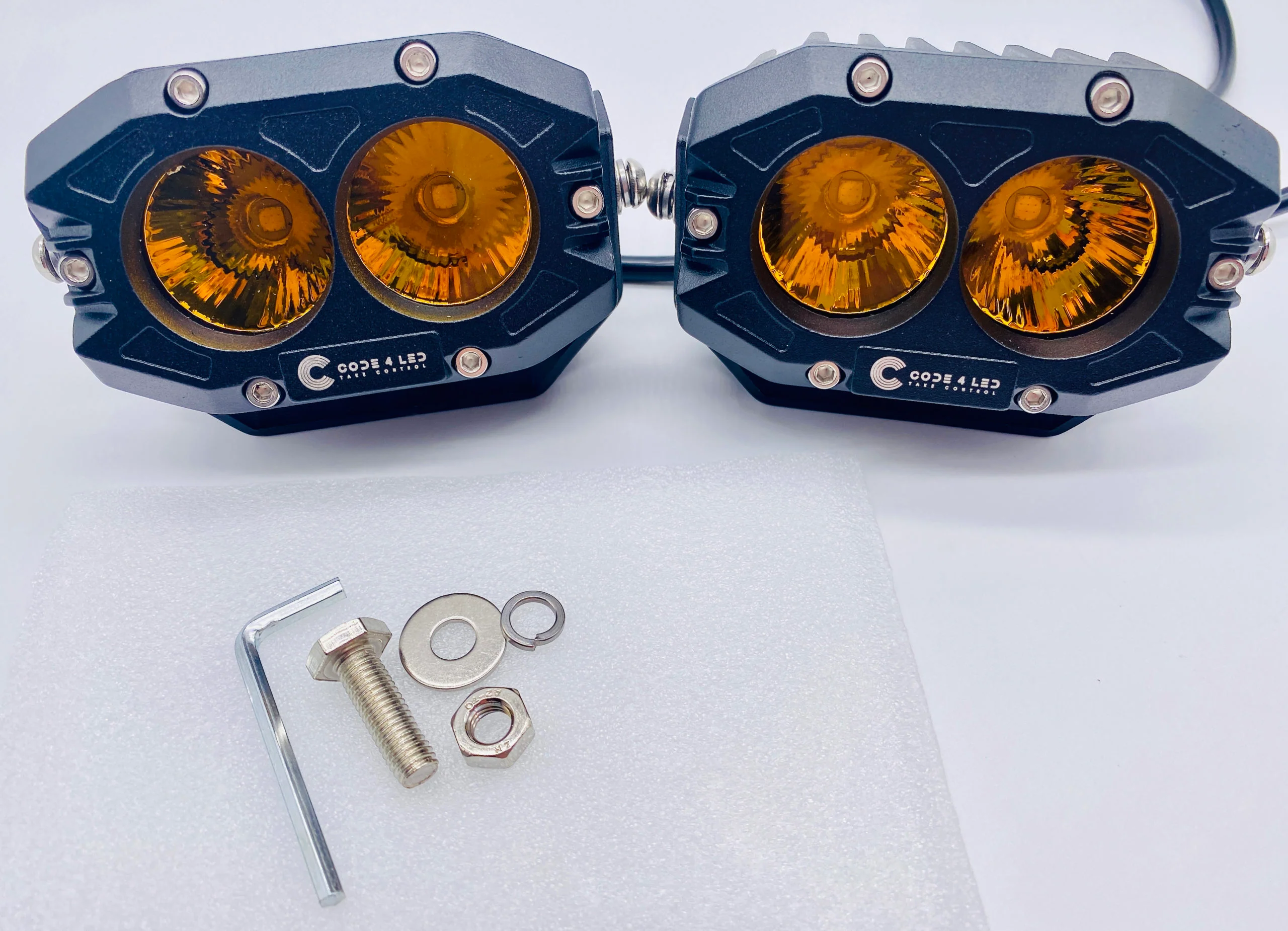 Code 4 LED Bin 50 Pod Lights (C4-BIN50-FA) - Amber