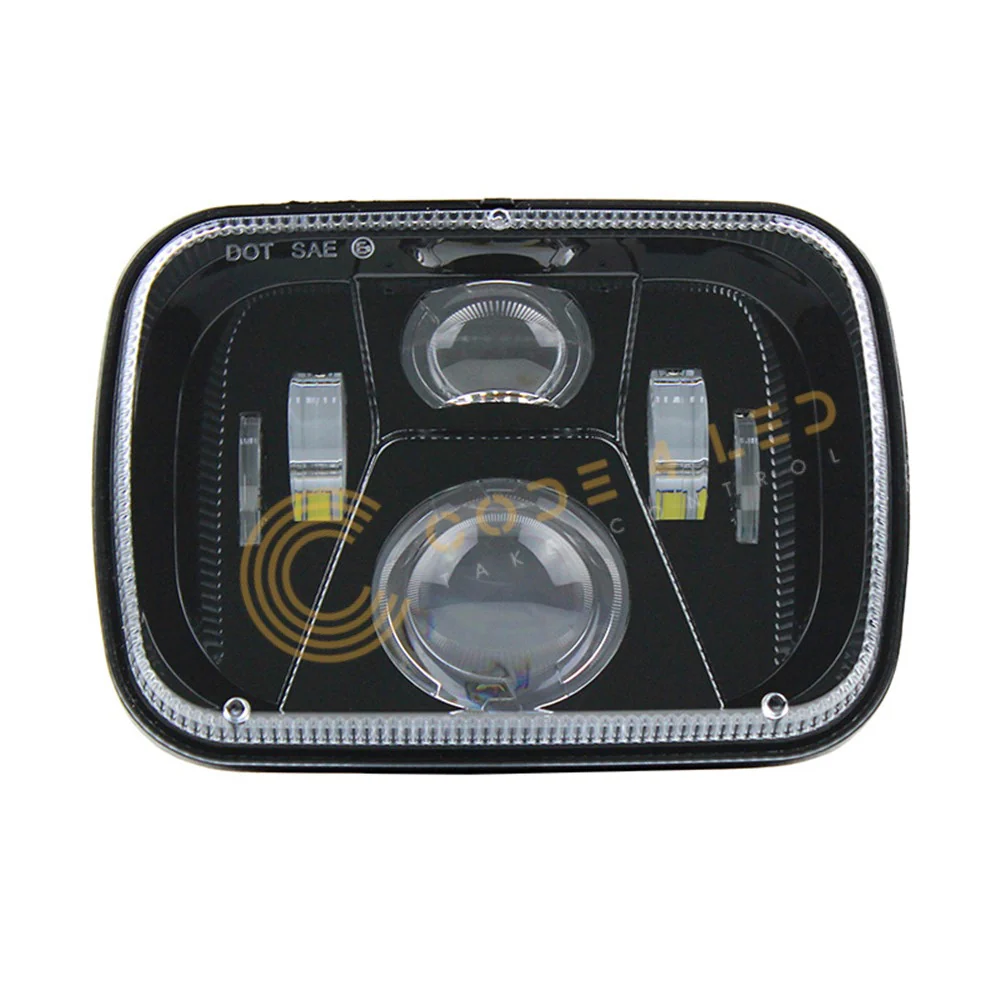 Code 4 LED Supply 5x7 Headlight with Halo (C4-57-HALO) - Image 3
