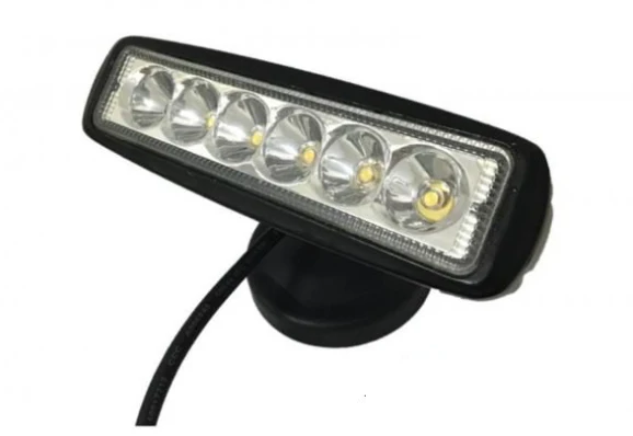 Code 4 LED Supply Clear Single Row Light Bars - 6 inch 30 watt