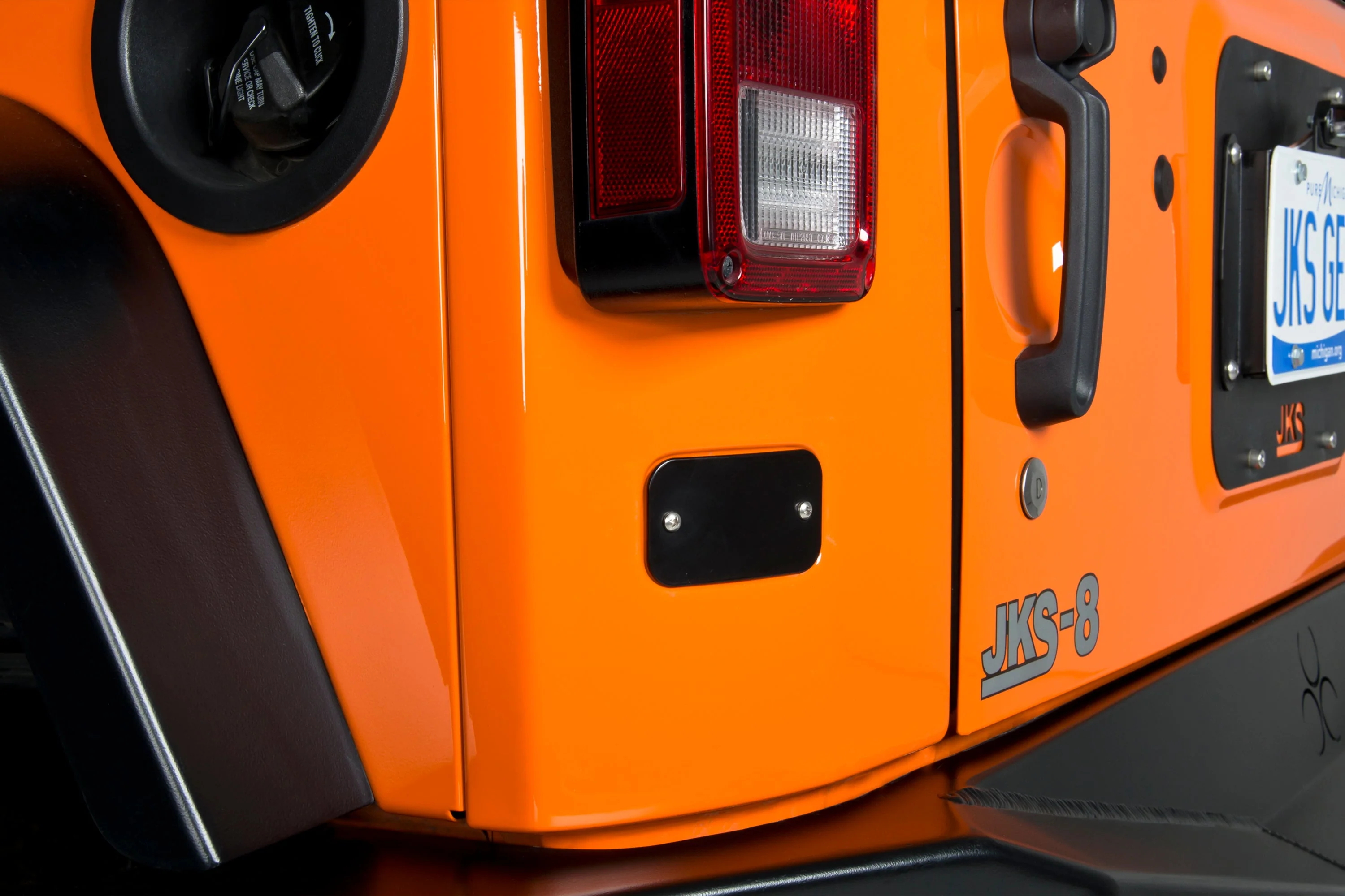 License Plate Relocation Kit w/Light | Wrangler JK - Image 3