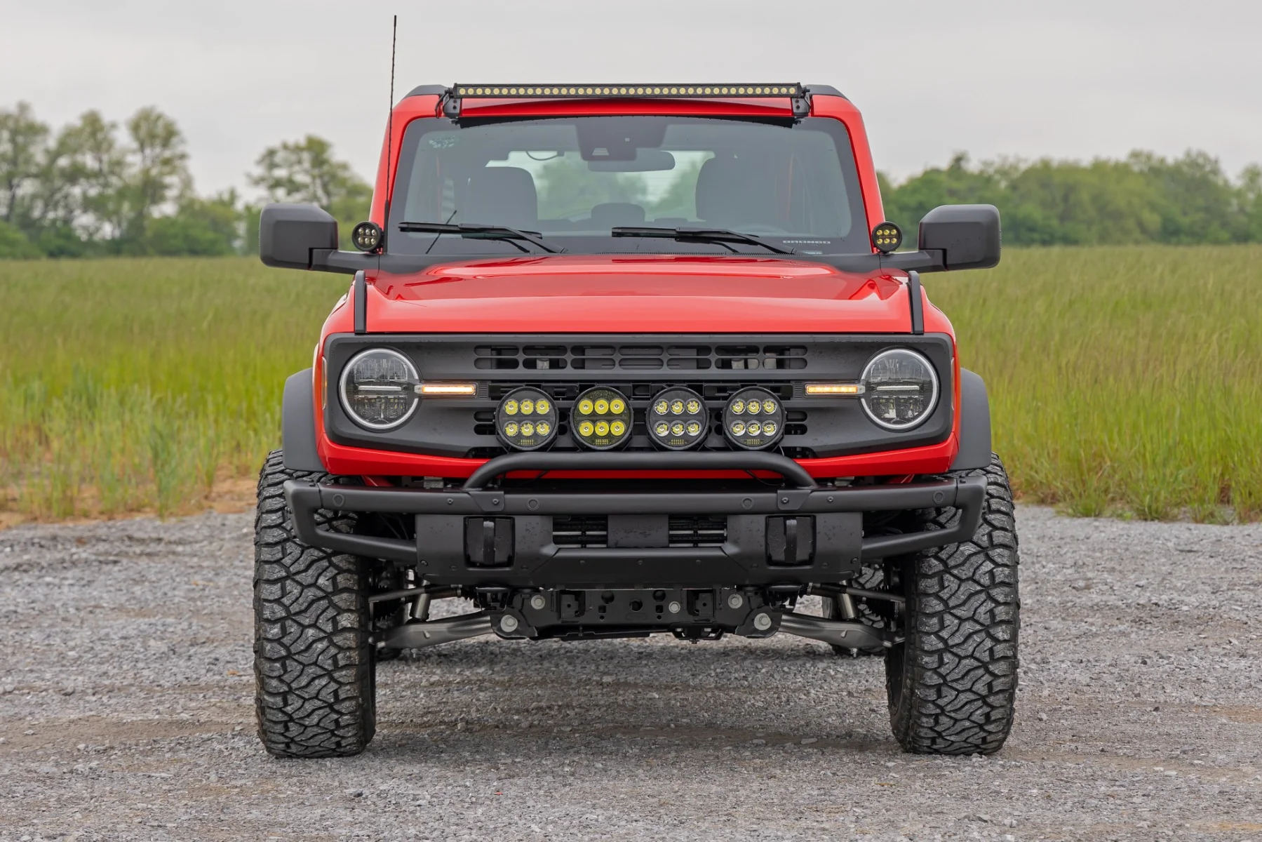 Rough Country Light Mount 6.5" LED Quad OE Modular Steel for Ford Bronco 21-25 51137 - Image 6