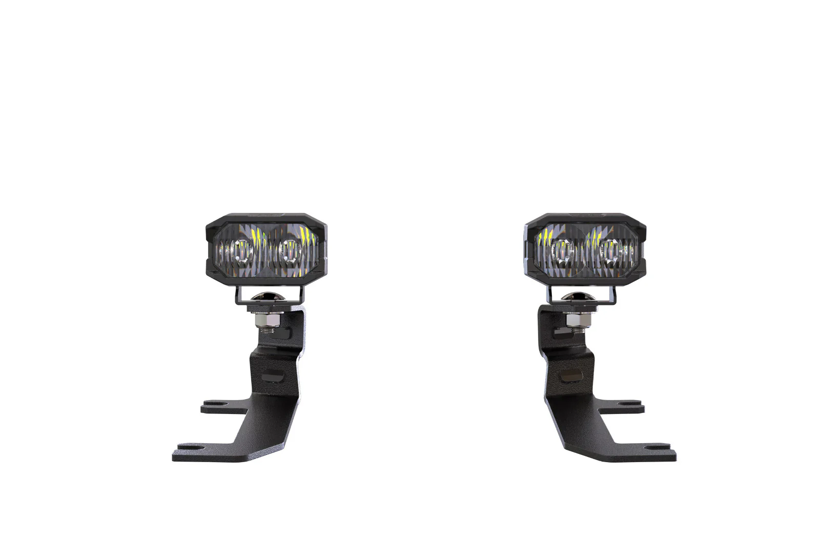 Morimoto 2Banger Ditch Light Kit: 2020+ Silverado HD (NCS Yellow Flood Beam) - Image 2