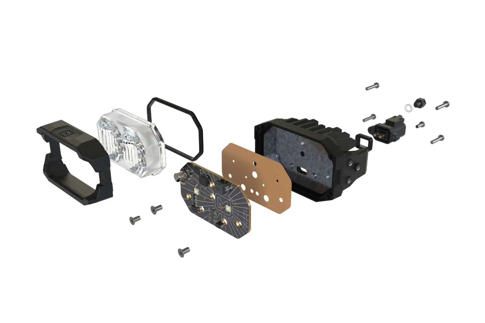 Morimoto 2Banger Ditch Light Kit: 2021+ Bronco Sport (HXB Yellow SAE Wide Beam) - Image 3