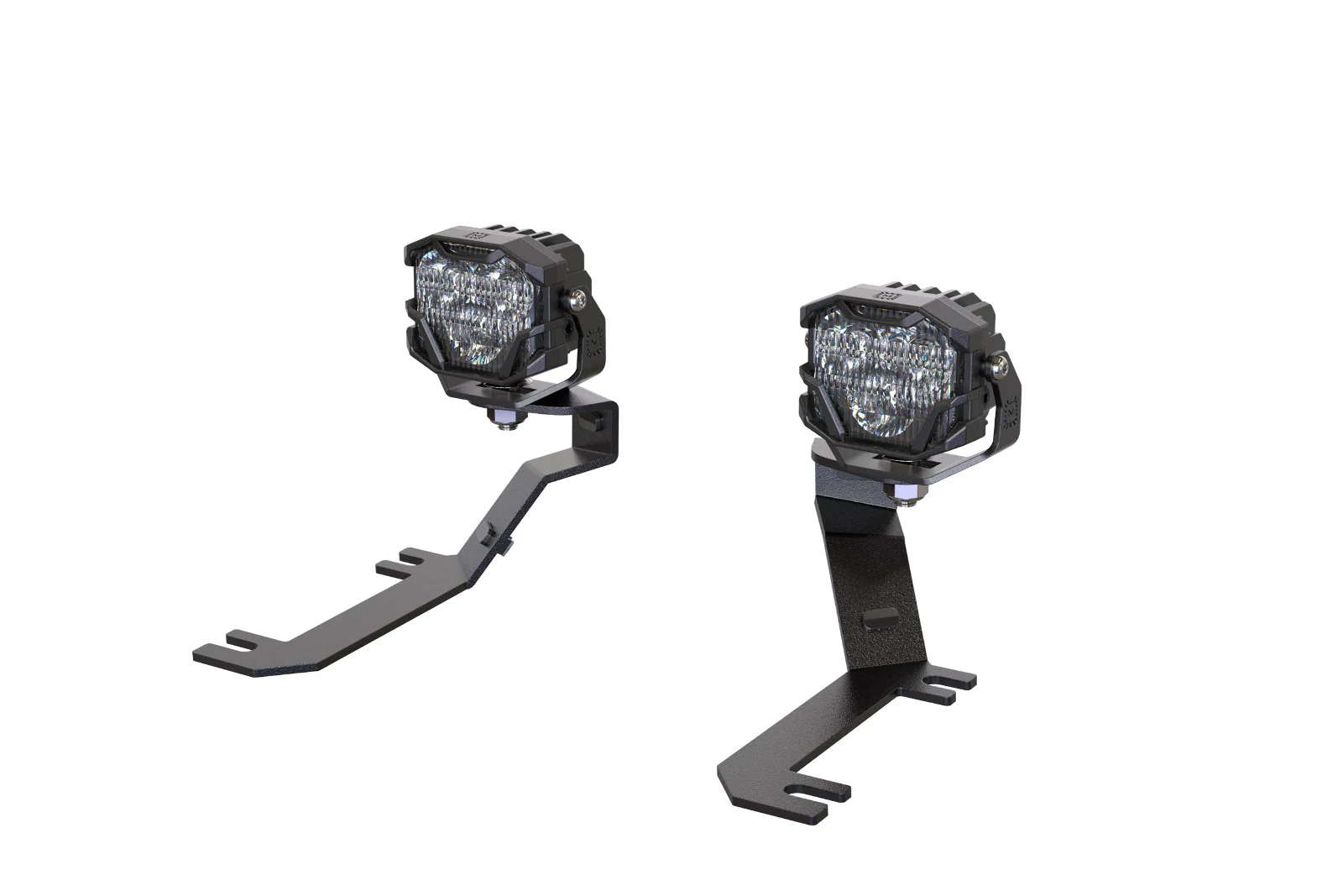 Morimoto 4Banger Ditch Light Kit: 2019+ Sierra 1500 (HXB White Flood Beam)
