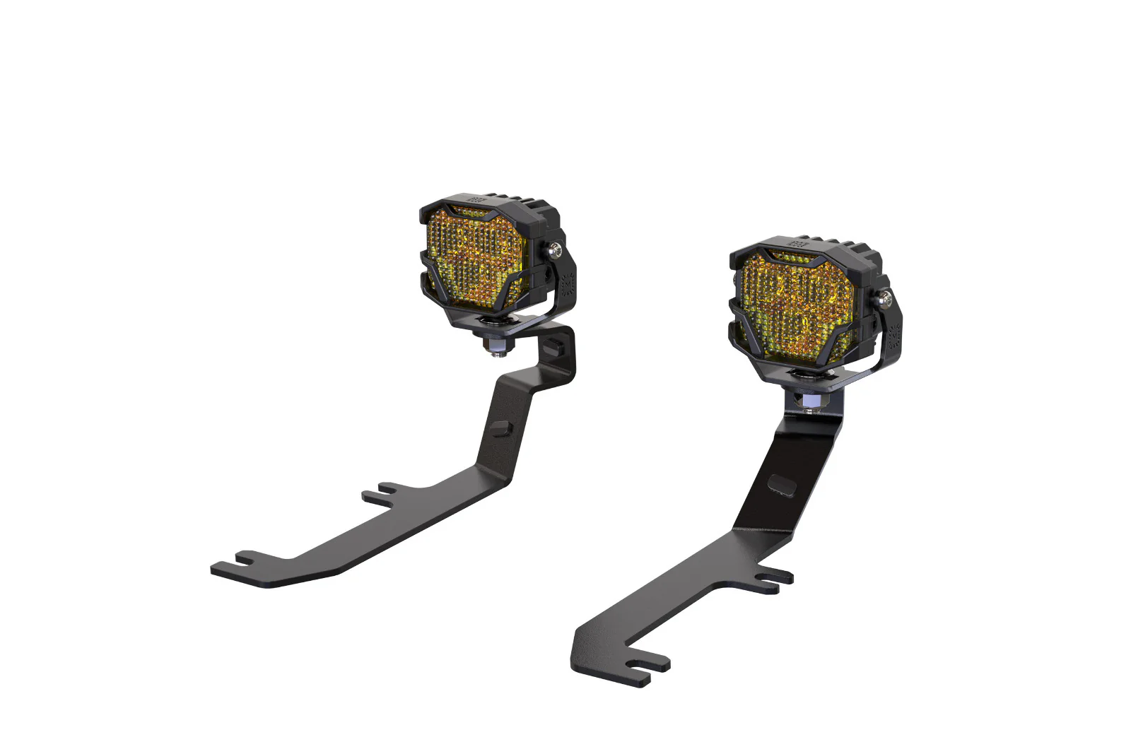 Morimoto 4Banger Ditch Light Kit: 2020+ Sierra HD (HXB Yellow Spot Beam)