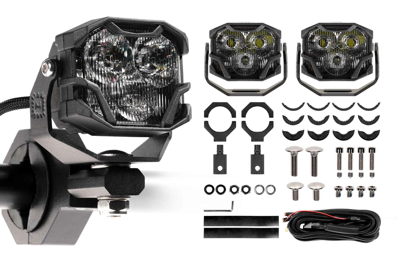 Morimoto 4Banger Universal Kit (HXB, Spot, White) - Image 2