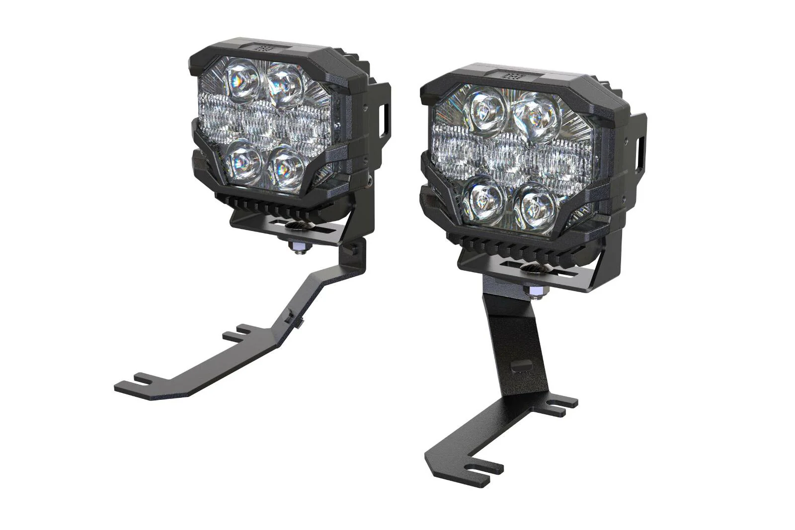 Morimoto BigBanger Ditch Light Kit: 2019+ Sierra 1500 (HXB Yellow Combo Beam)