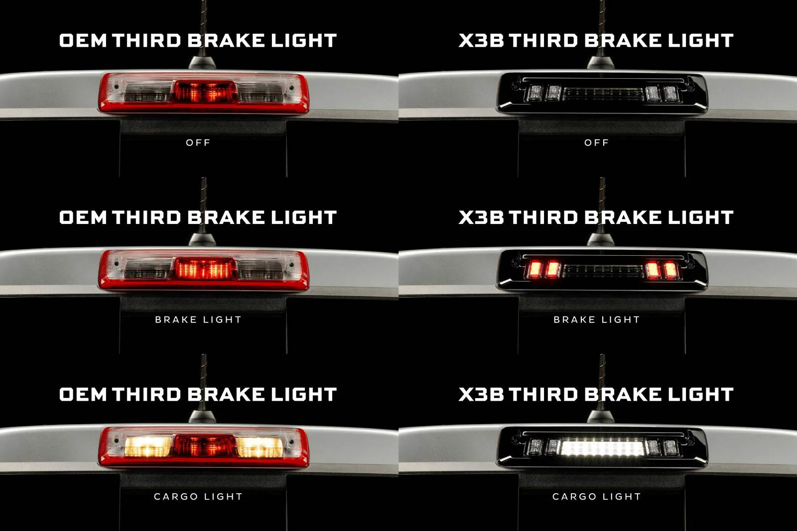 Morimoto X3B LED Third Brake Light Colorado/Canyon (15+, Clear Lens) - Image 4