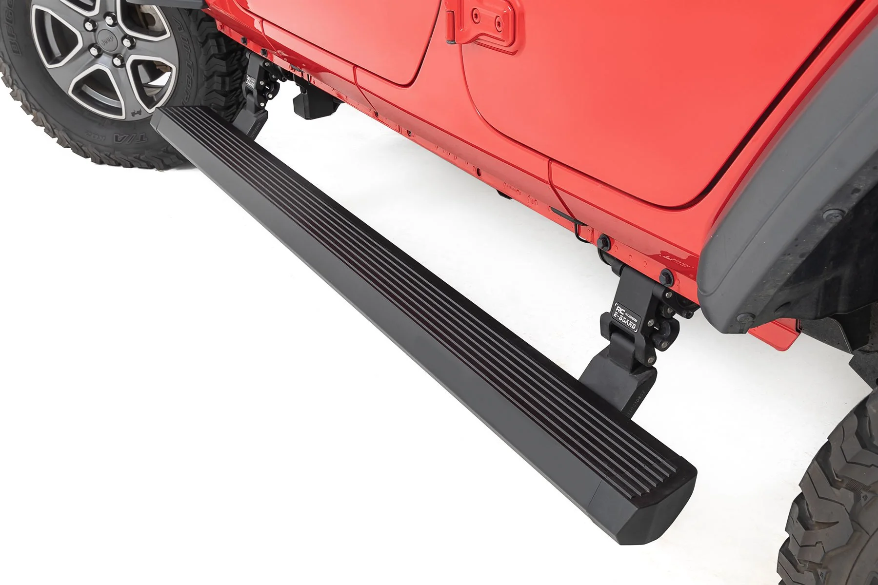 Rough Country Power Running Boards | Lighted | for Jeep Wrangler JLU 18-23