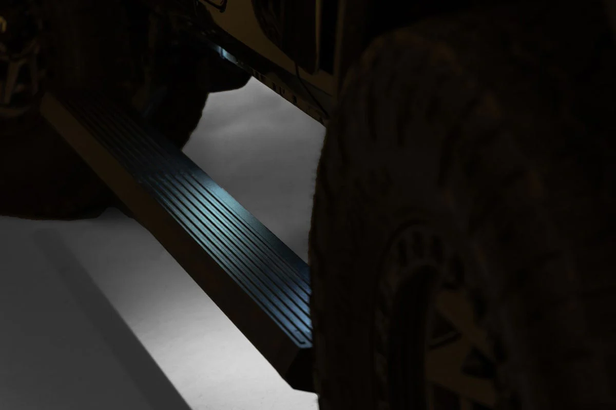 Rough Country Power Running Boards | Lighted | for Jeep Wrangler JLU 18-23 - Image 3