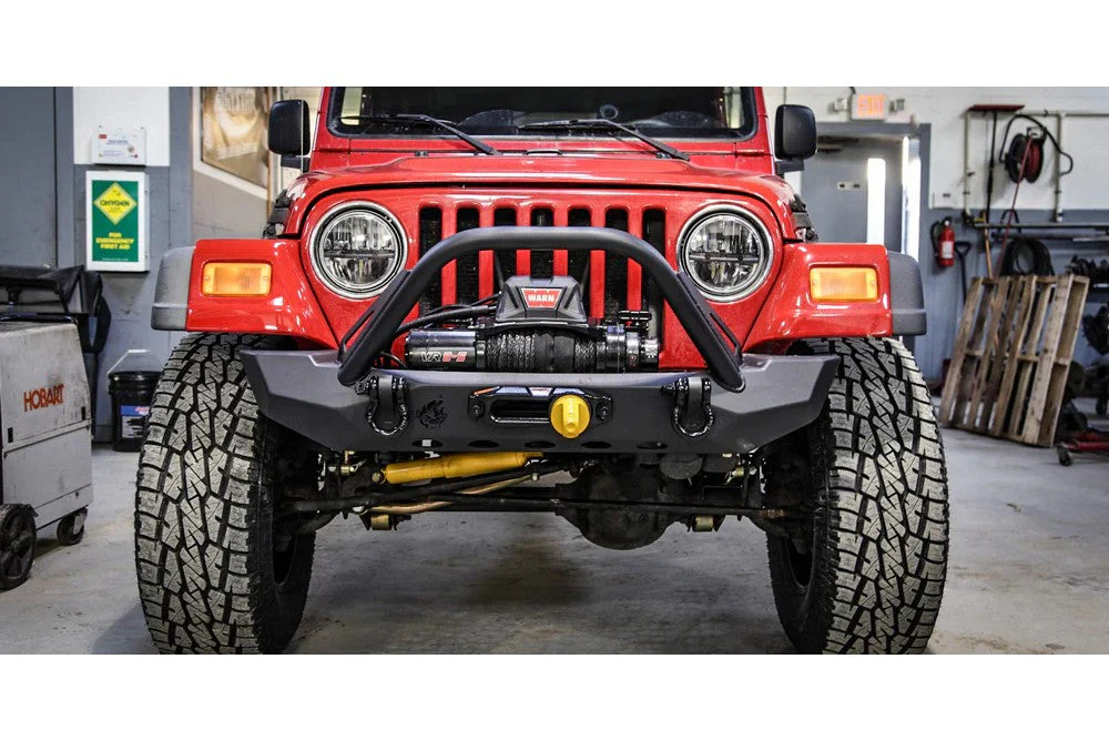 Pyro Mid-Width Front Bumper with Flat Top Stinger | Jeep Wrangler CJ/YJ/TJ - Image 7