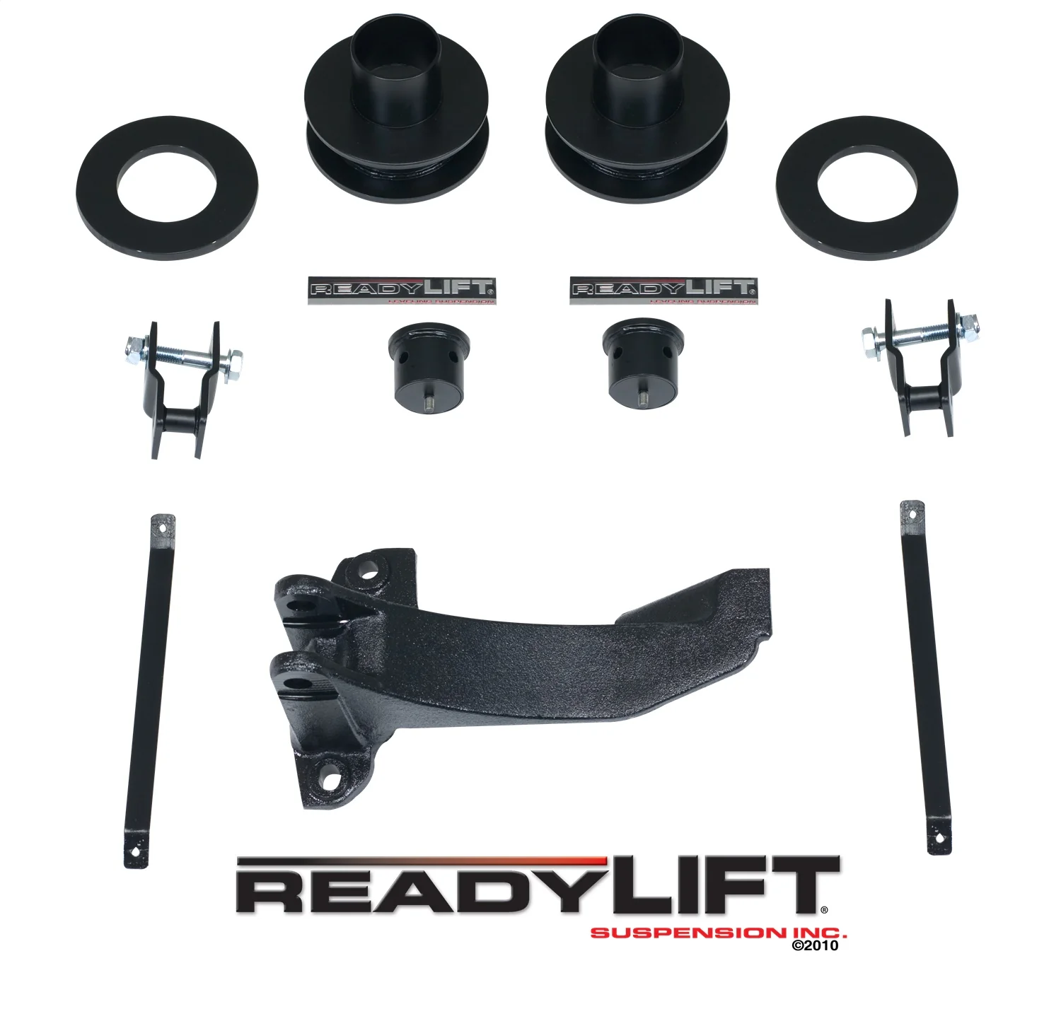 ReadyLift 2.5" Front Leveling Kit W Track Bar Bracket for Ford SuperDuty 08-10
