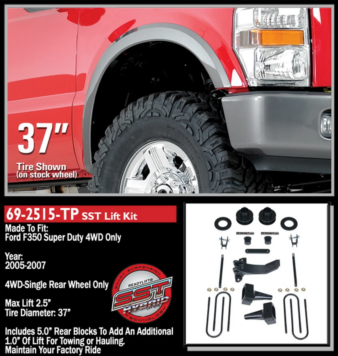 ReadyLift 69-2515TP SST Lift Kit Fits 05-07 F-250 Super Duty F-350 Super Duty - Image 2
