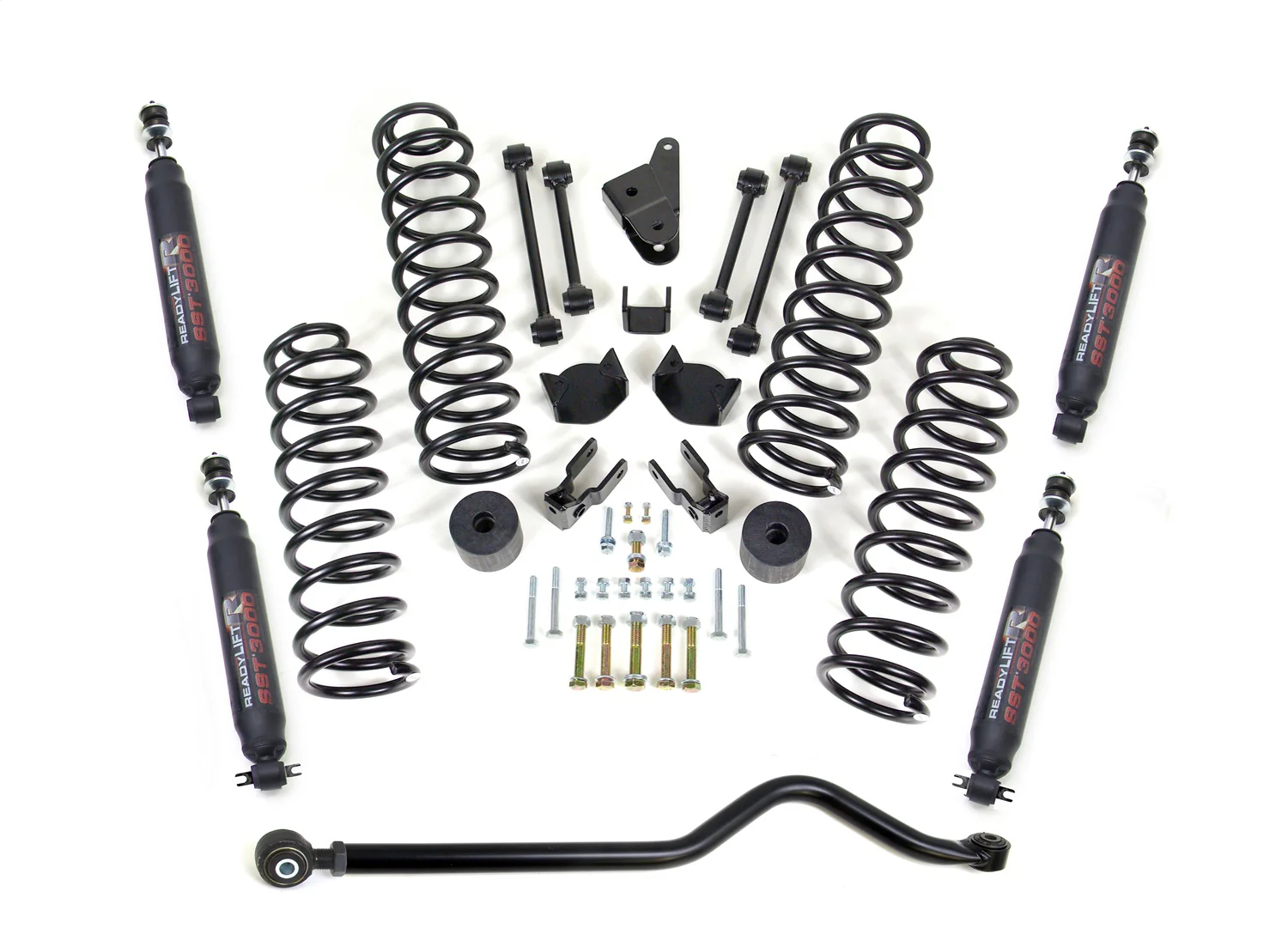 ReadyLift 69-6403 Spring Lift Kit w/Shocks Fits 07-18 Wrangler (JK)