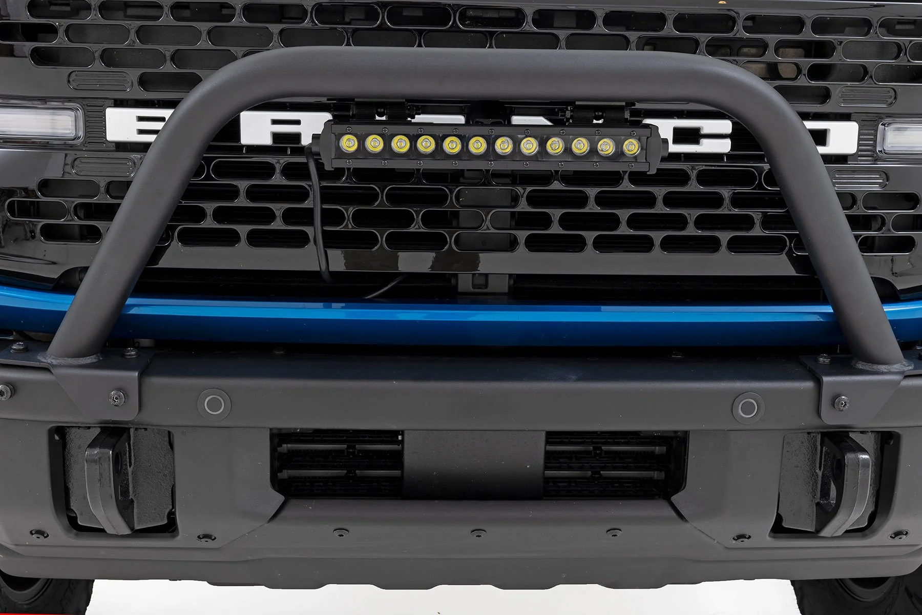 12" LED Light Bar Black DRL Ford Bronco OE Modular Steel - Image 4