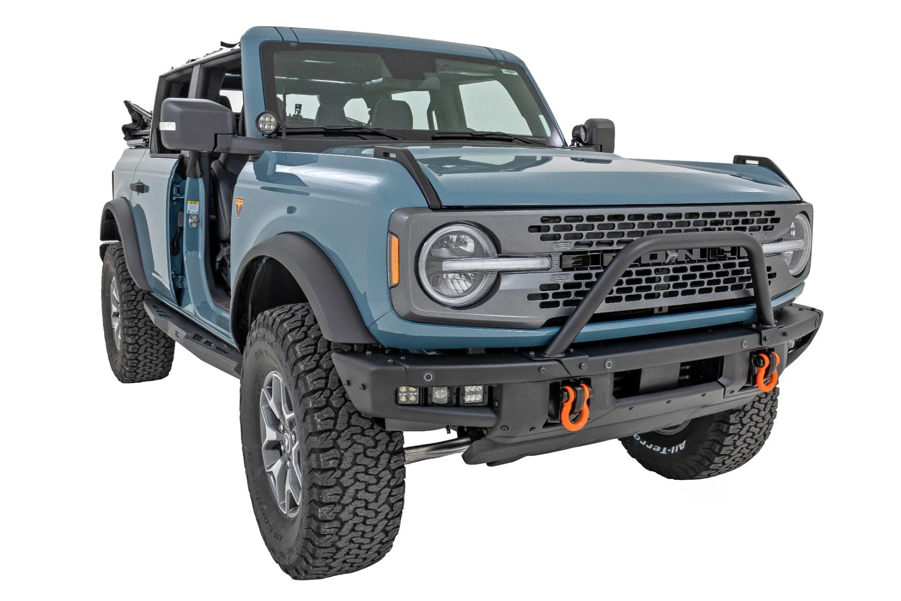12" LED Light Bar Black Dual Row Ford Bronco OE Modular Steel - Image 5