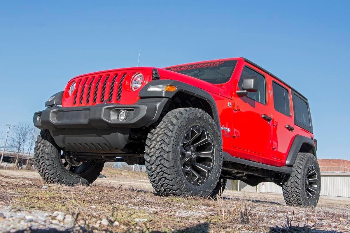 Rough Country 2.5" For Jeep Wrangler JL-2 Dr Suspension Lift Kit w/V2 Shocks 18- - Image 5