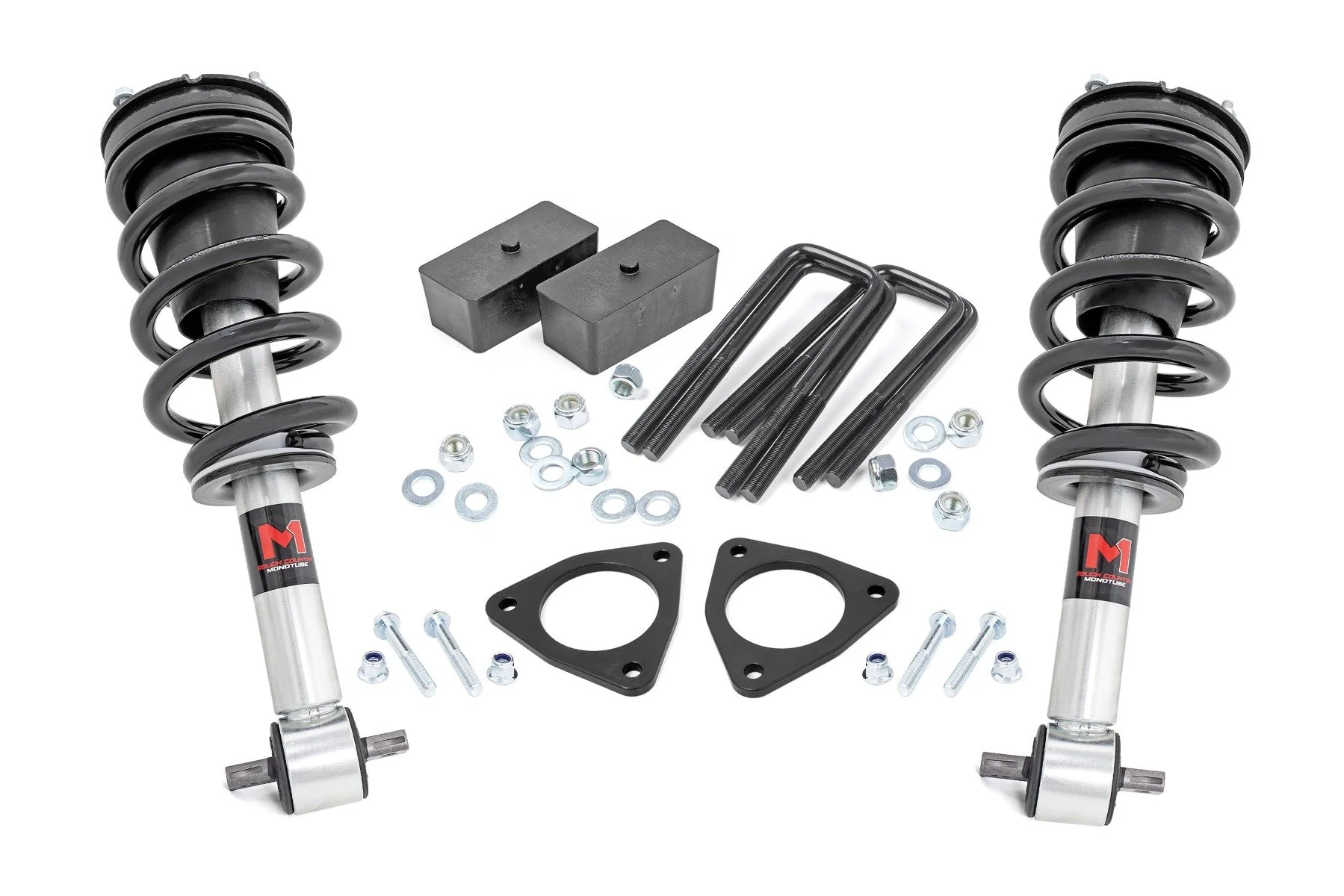 Rough Country 2.5" Lift Kit Alu/Cast Steel M1 Strut Chevy/GMC 1500 07-16