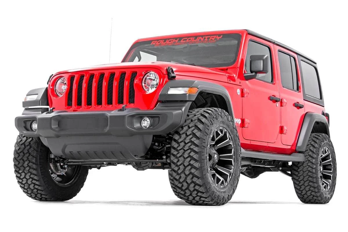Rough Country 2.5" Susp Lift Kit w/Springs Shocks for Wrangler JLU 18-25 67731 - Image 2