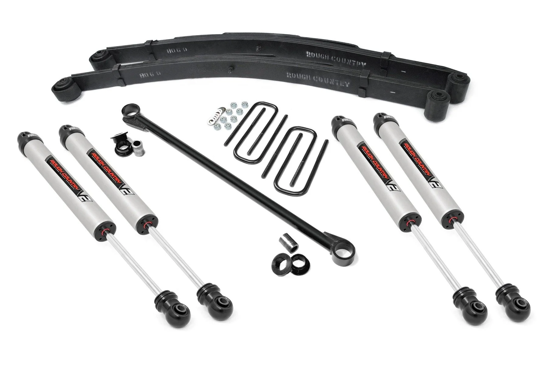 2.5"Ford Leveling Lift Kit w/ V2 Shocks 99-04 F-250/350 4WD 48970