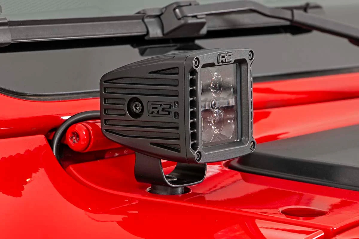2" LED Cube Easy-Mount Kit 18-23Wrangler JL/Gladiator-BLK 70061 - Image 3