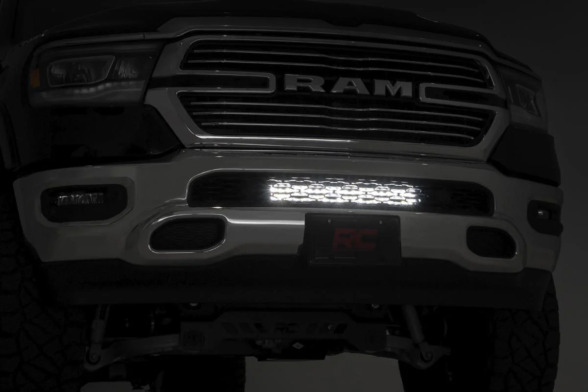 20in LED Bumper Kit Chrome Series w/Amber DRL 19-20 RAM 1500 - Image 5