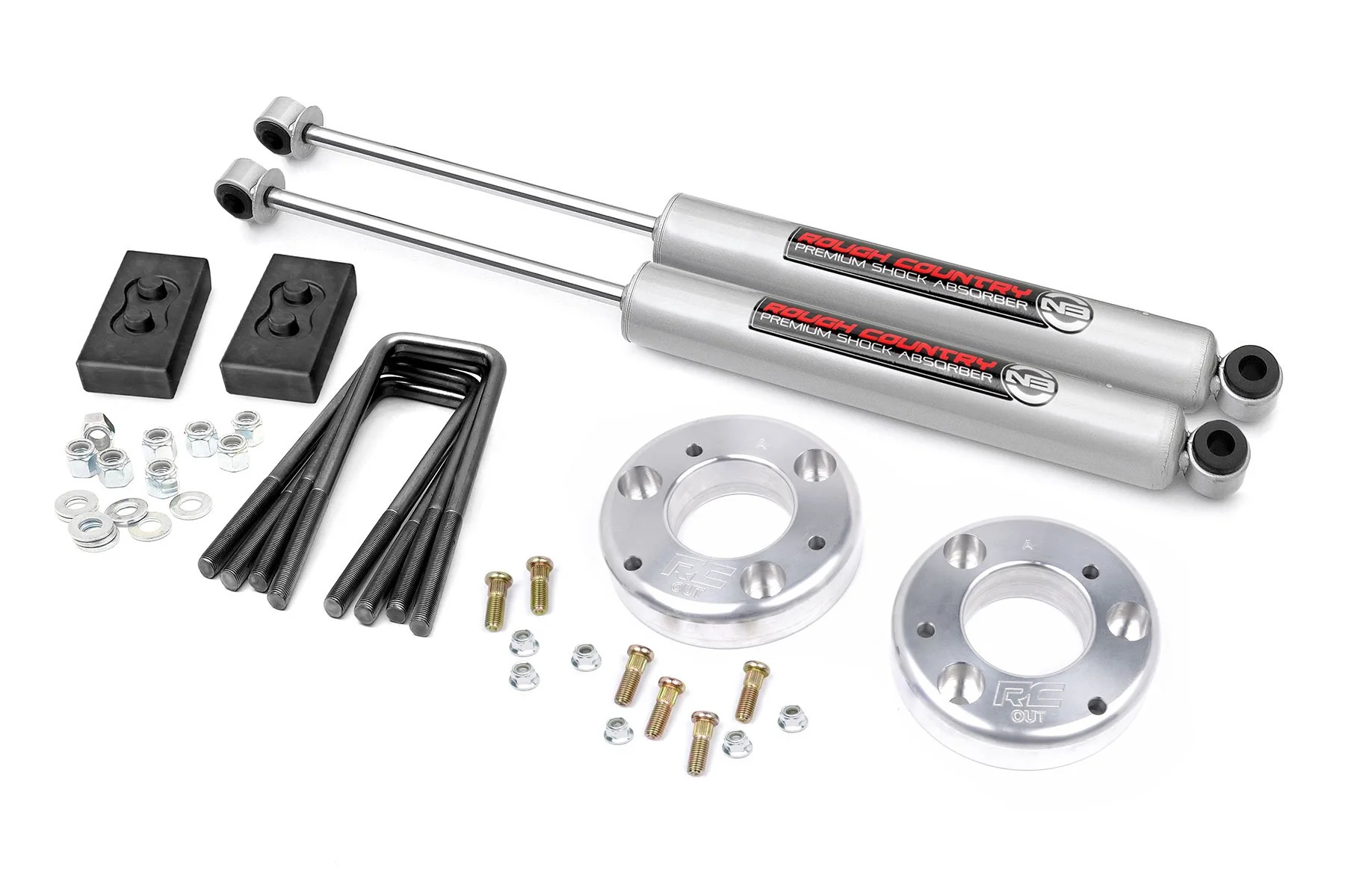2in Fits Ford Leveling Lift Kit w/N3 Shocks 2021 F-150 58630