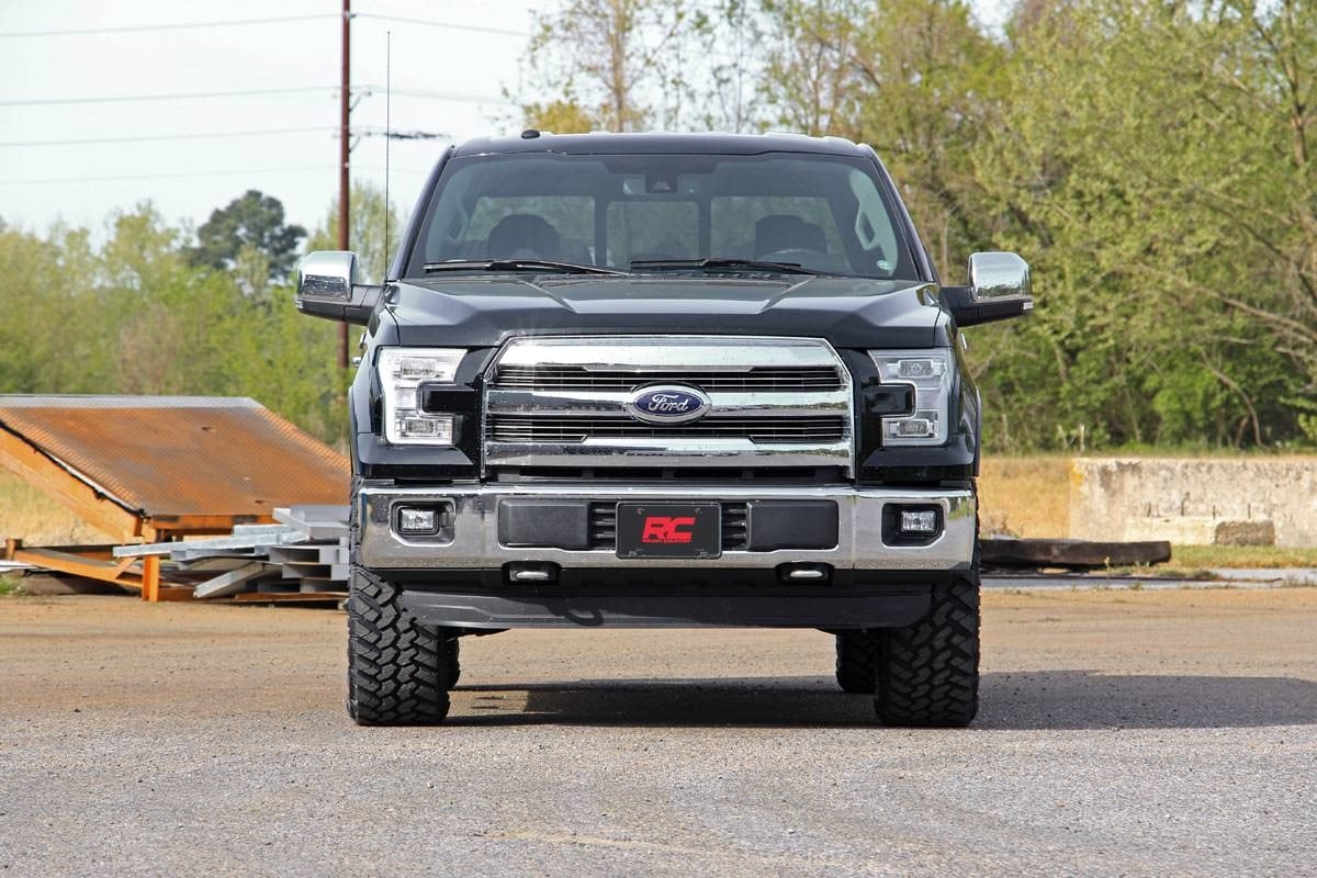 2in Ford Leveling Billet Strut Extensions 14-20 F-150 RED 569RED - Image 4