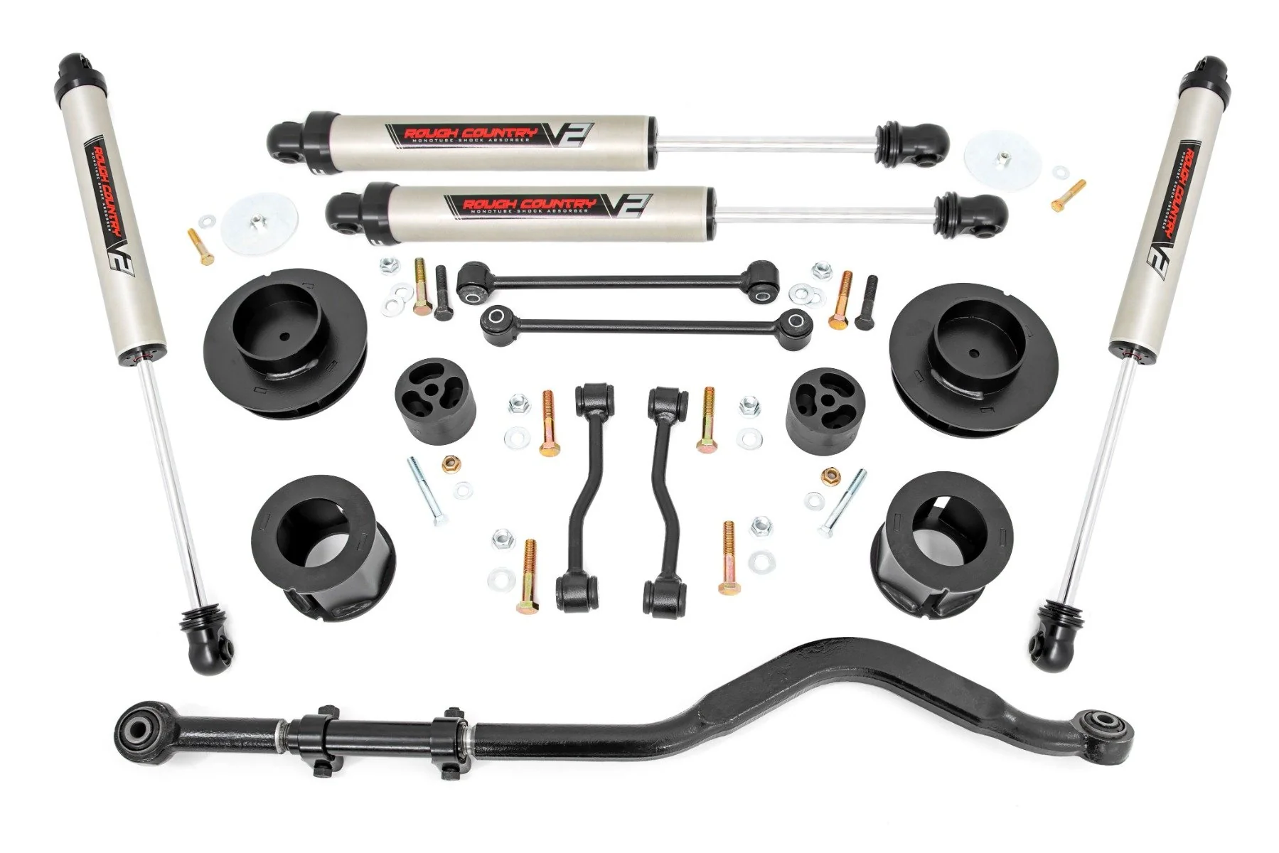 Rough Country 3.5 Inch Lift Kit Spacers for Jeep Gladiator JT 4wd (2020-2025)