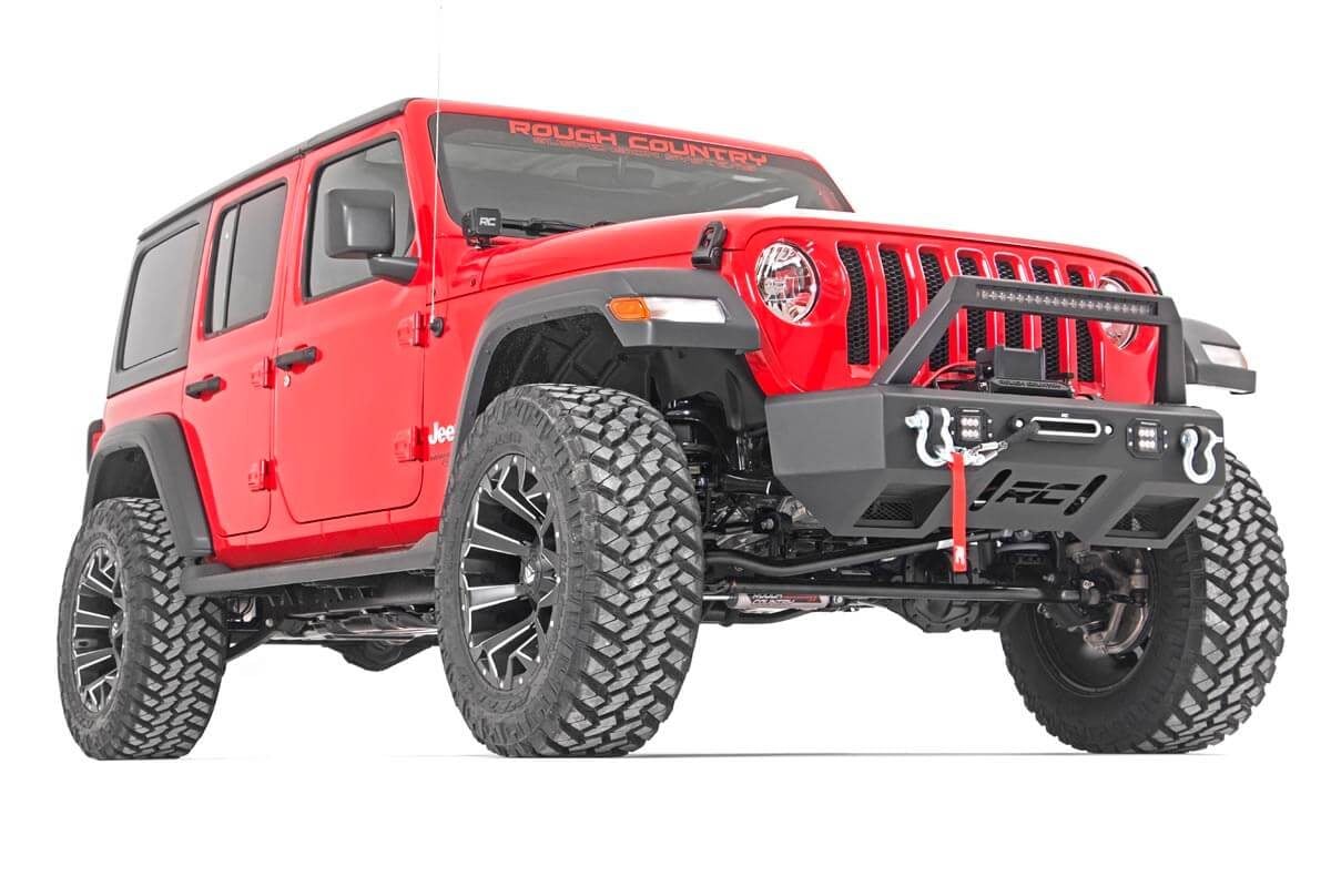 Rough Country 3.5" Lift Kit 2 Coils Arm Drop 18-20 for Wrangler JLU Rubicon 69031 - Image 3