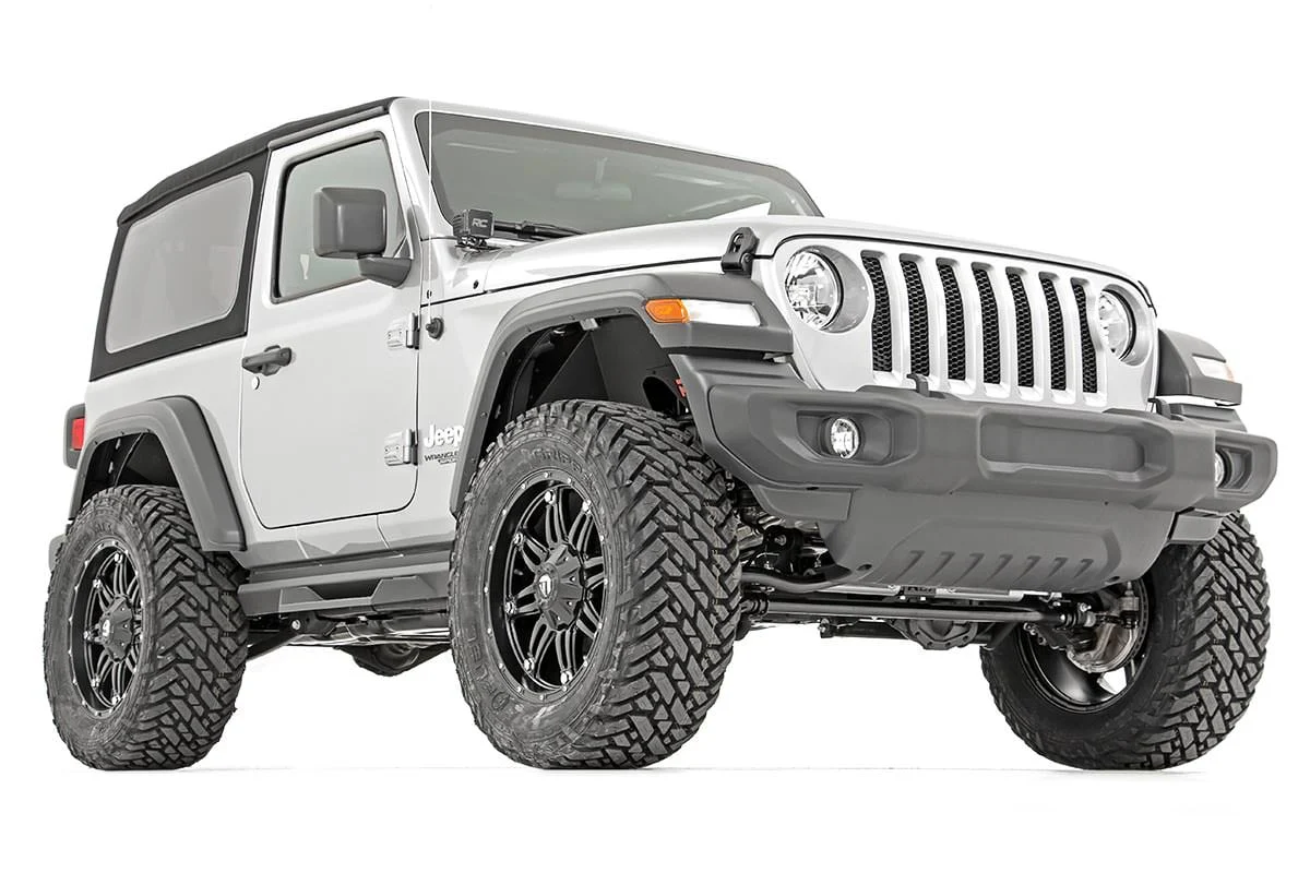 Rough Country 3.5" Lift Kit | Adj Lower | FR D/S | M1 | for Jeep Wrangler JL 4WD (2018-2023) - Image 3