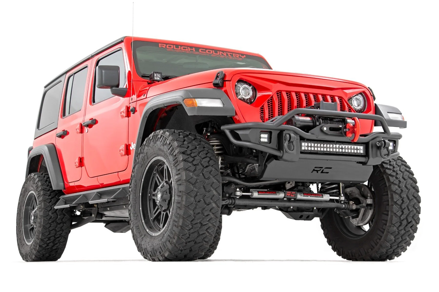Rough Country 3.5" Lift Kit C/A Drop FR D/S for Jeep Wrangler Unlimited 2024 91930 - Image 2