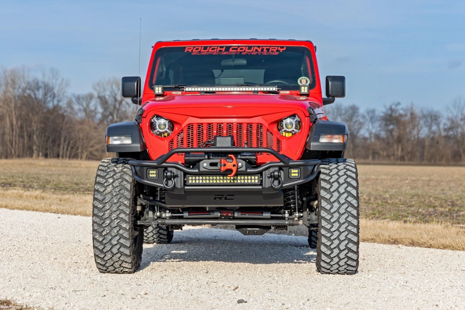 Rough Country 3.5" Lift Kit C/A Drop FR D/S for Jeep Wrangler Unlimited 2024 91930 - Image 4