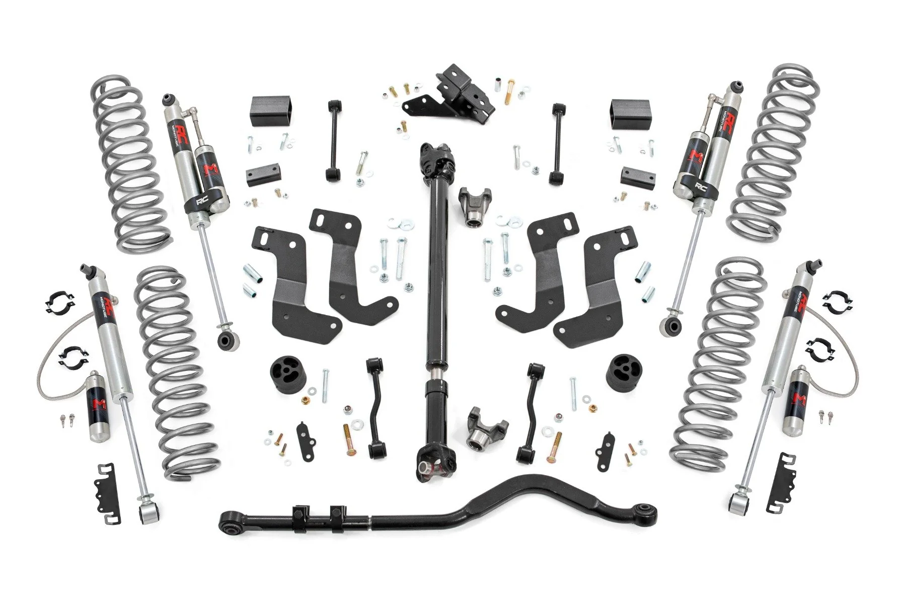 Rough Country 3.5" Lift Kit | C/A Drop | FR D/S | M1R| for Jeep Wrangler JL 4WD (2018-2023)