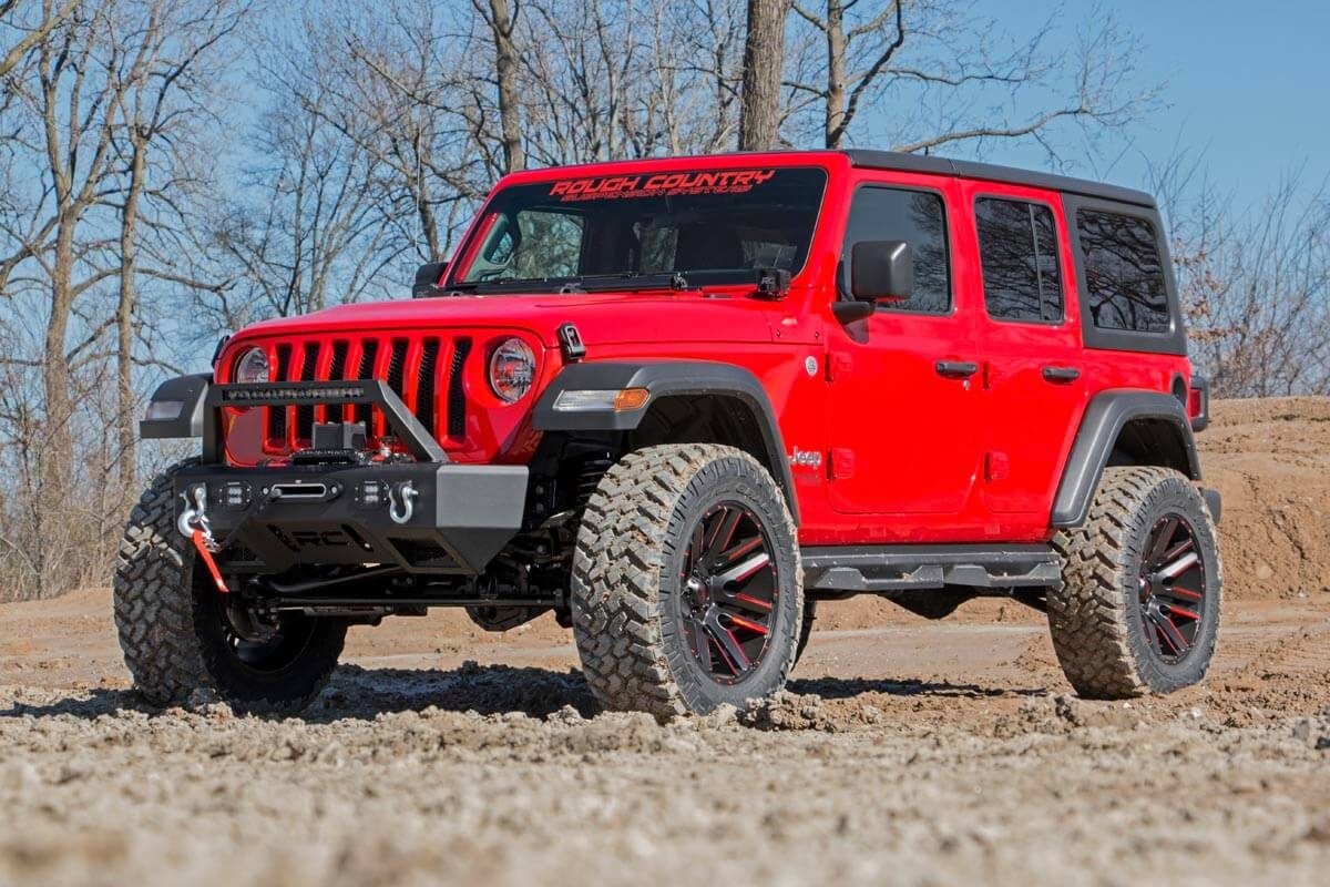 Rough Country 3.5" Lift Kit | C/A Drop | FR D/S | M1R | for Jeep Wrangler Unlimited Rubicon (18-23) - Image 4
