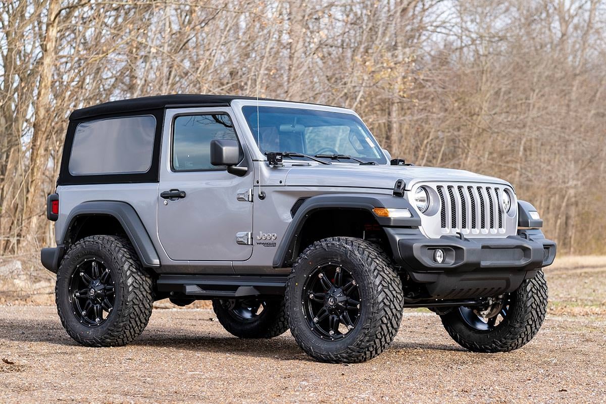 Rough Country 3.5" Lift Kit | C/A Drop | Front D/S | M1 | for Jeep Wrangler JL Rubicon (18-23) - Image 5
