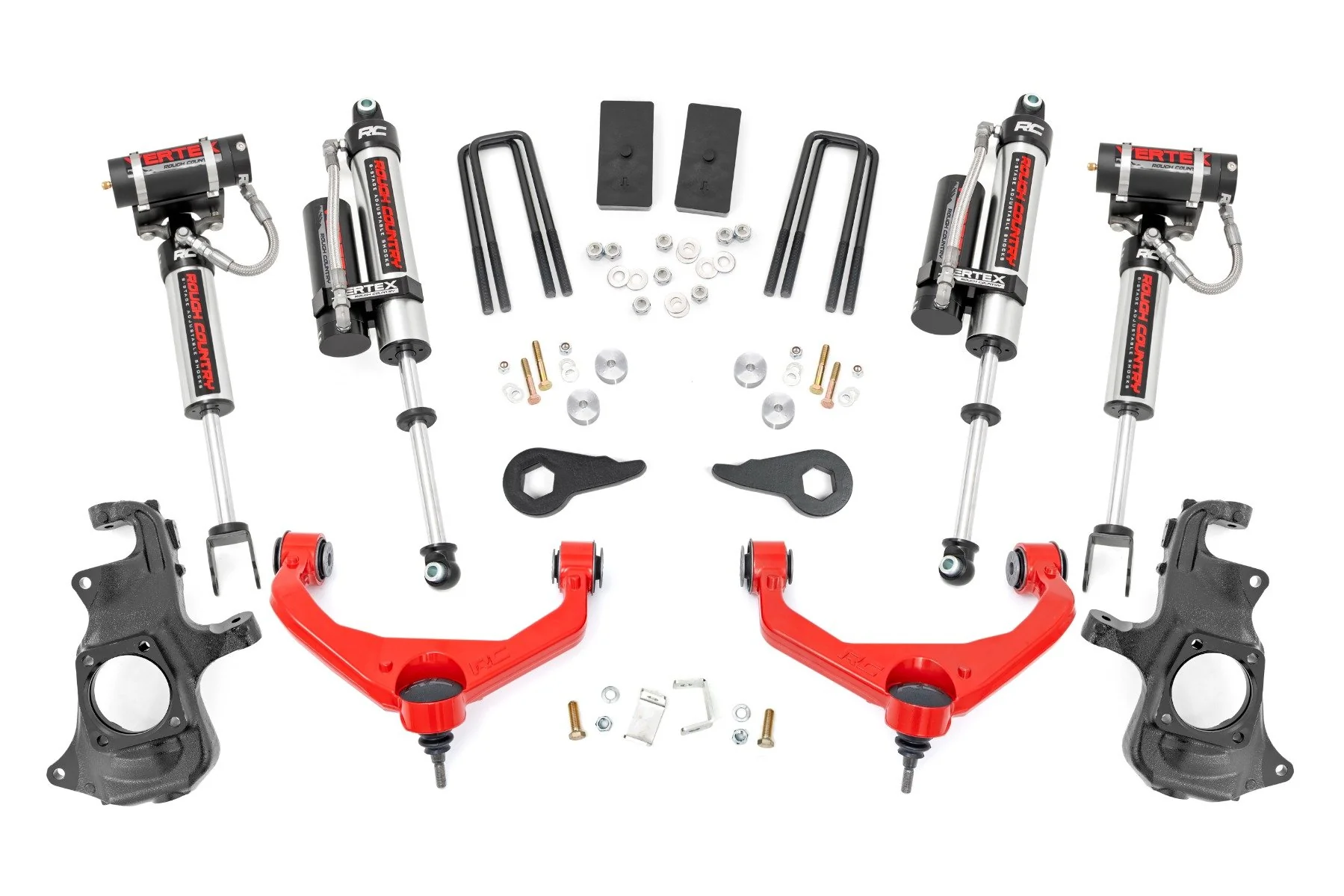 Rough Country 3.5" Lift Knuckle Vertex w/ Overloads Chevy/GMC 2500/3500HD 11-19