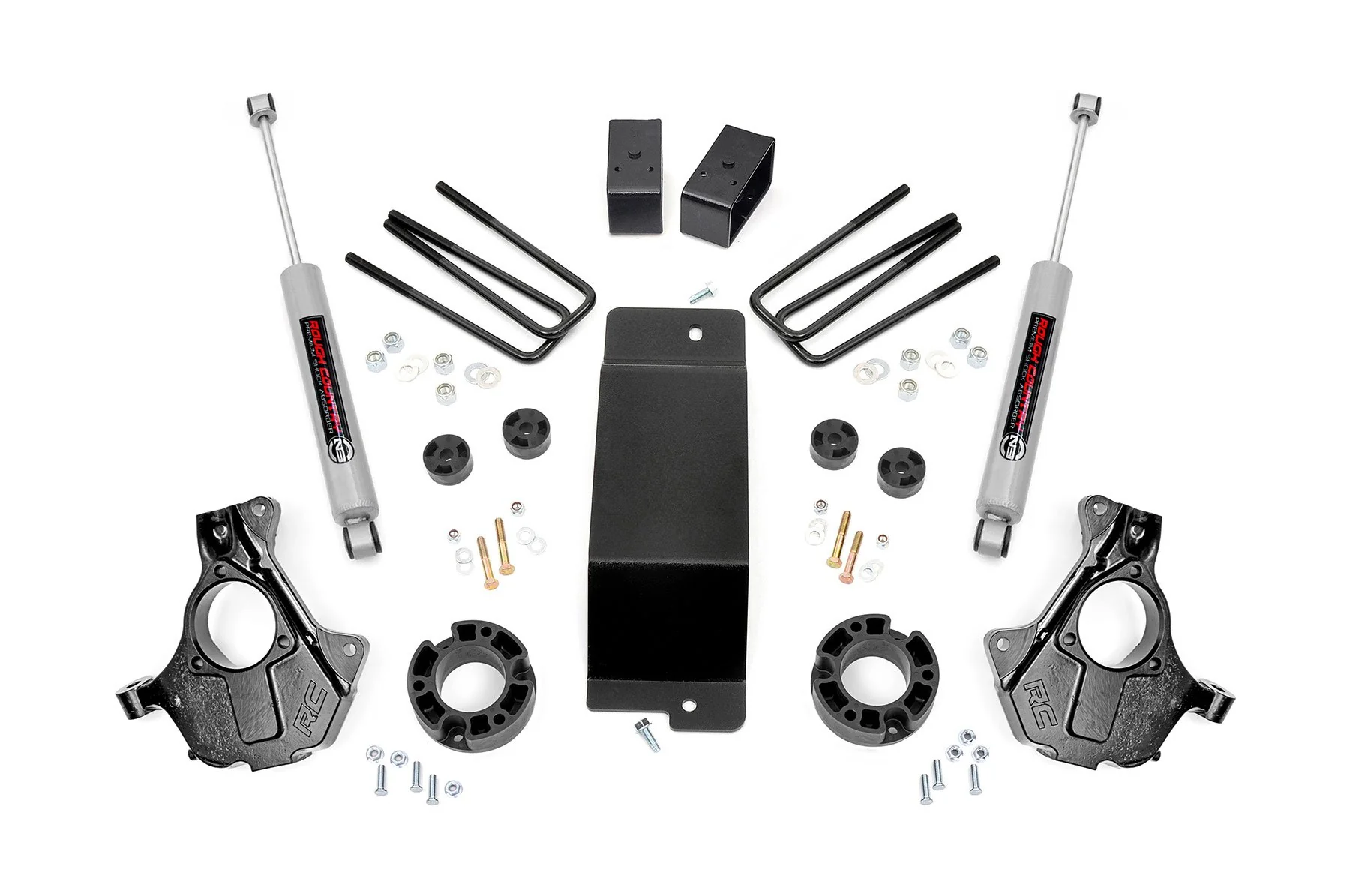 Rough Country 3.5in GM Lift Knuckle Kit 07-13 1500 PU 4wd Cast Steel 11930