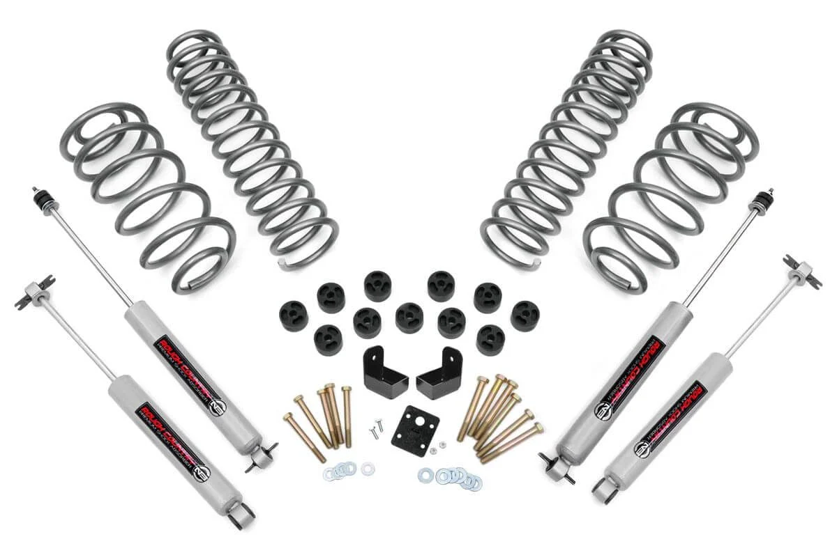 Rough Country 3.75 Suspension & Body Lift Kit for Wrangler TJ 97-06 6 Cyl 647.20