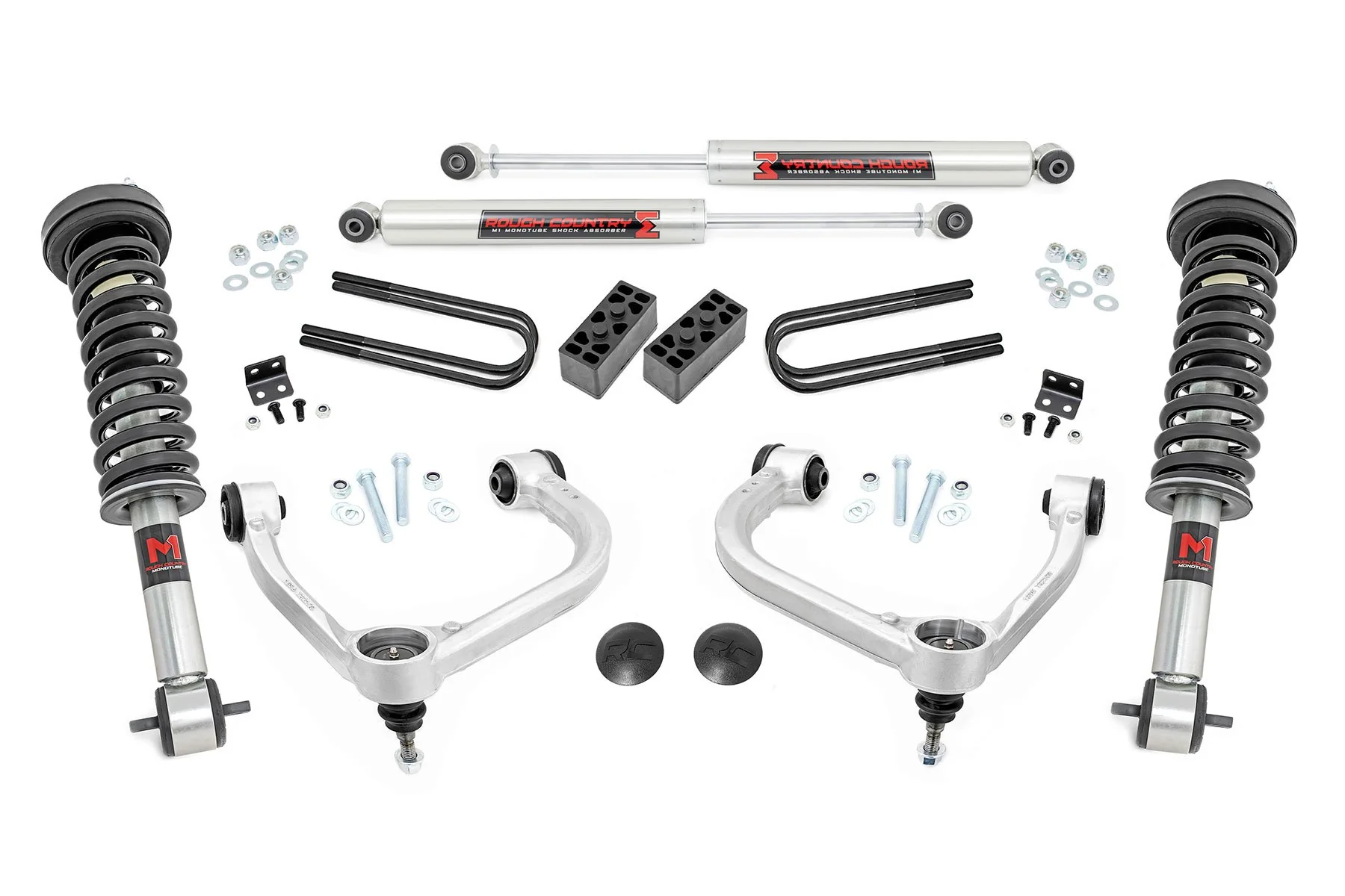 Rough Country 3 Inch Lift Kit Forged UCA M1/M1 for Ford F-150 4wd 21-26