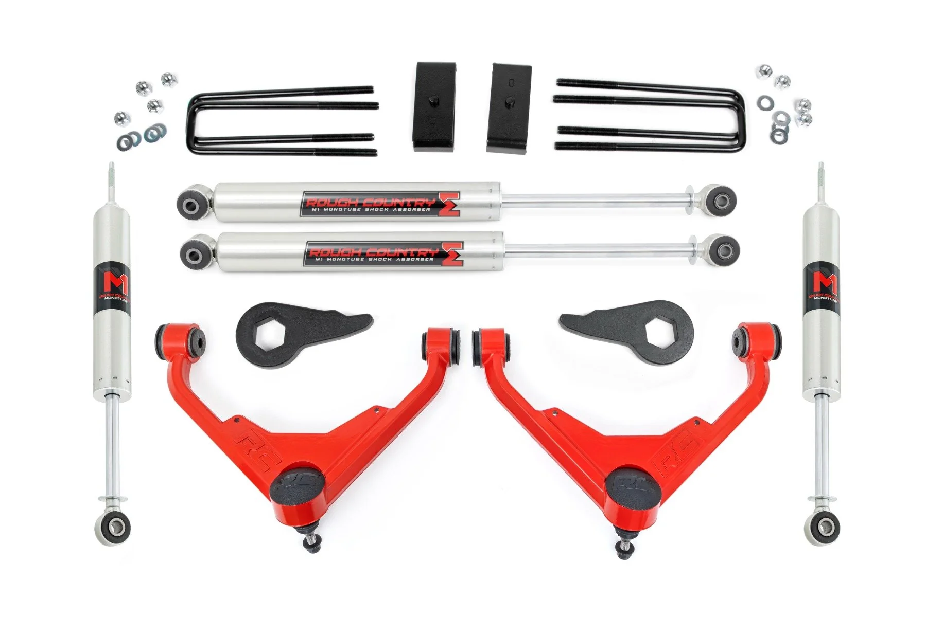 Rough Country 3" Lift Kit FT Code M1 Chevy/GMC 2500HD 01-10 85940RED