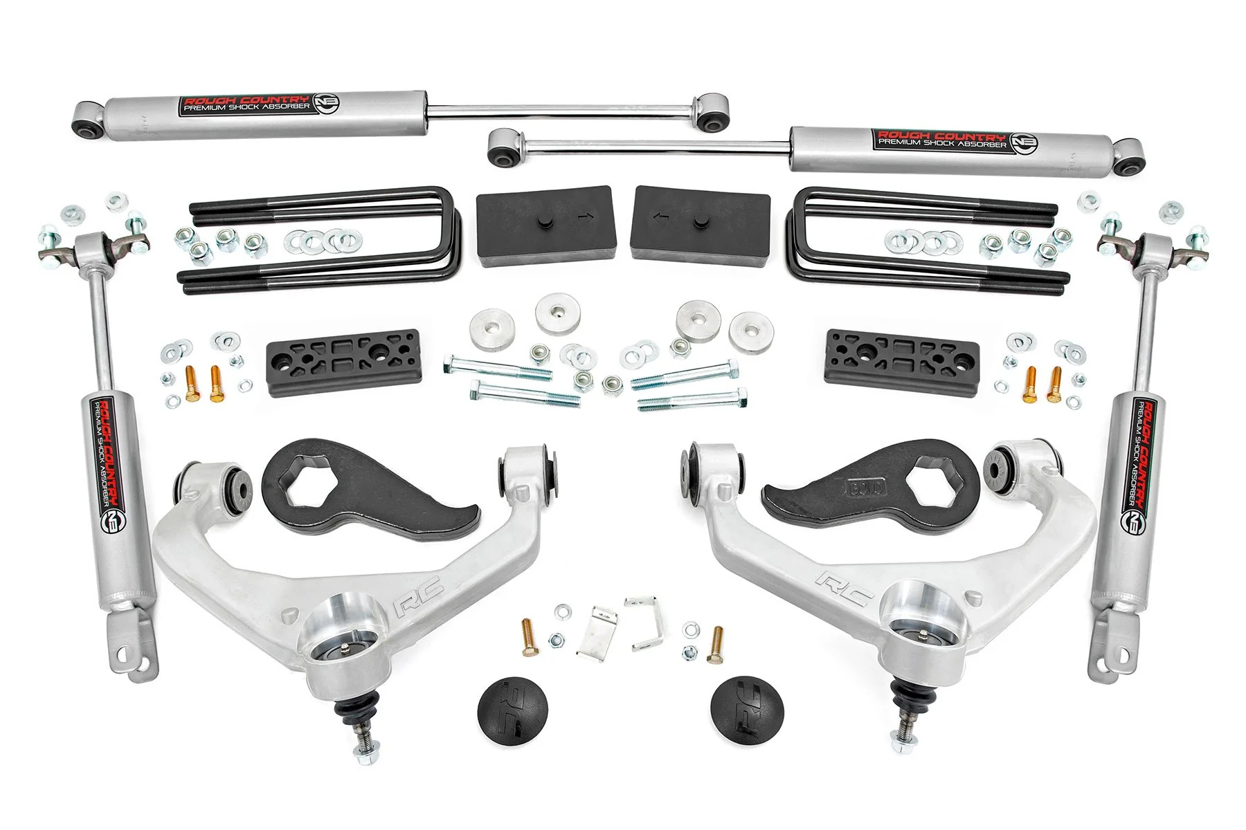 Rough Country 3" Lift Kit w/ Overloads Chevy Silverado & GMC Sierra 2500HD 20-25 97730