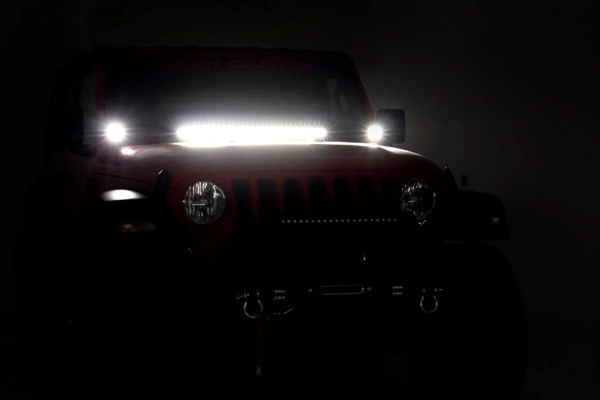 30" LED Hood Kit 18-23 Wrangler JL, 20-23 Gladiator JT BLK-Ser 70054 - Image 5