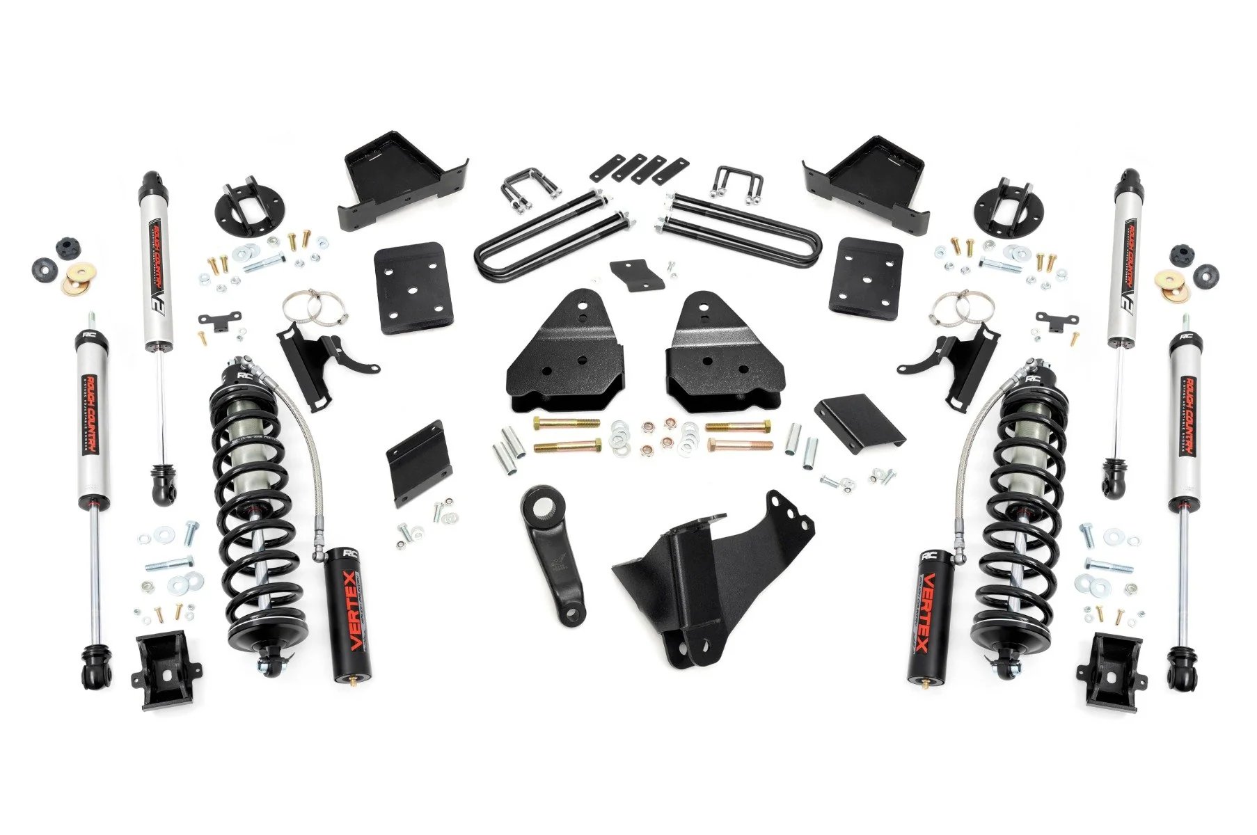 Rough Country 4.5" Lift Kit OVLD C/O V2 for Ford Super Duty 4WD 2015-2016 56758