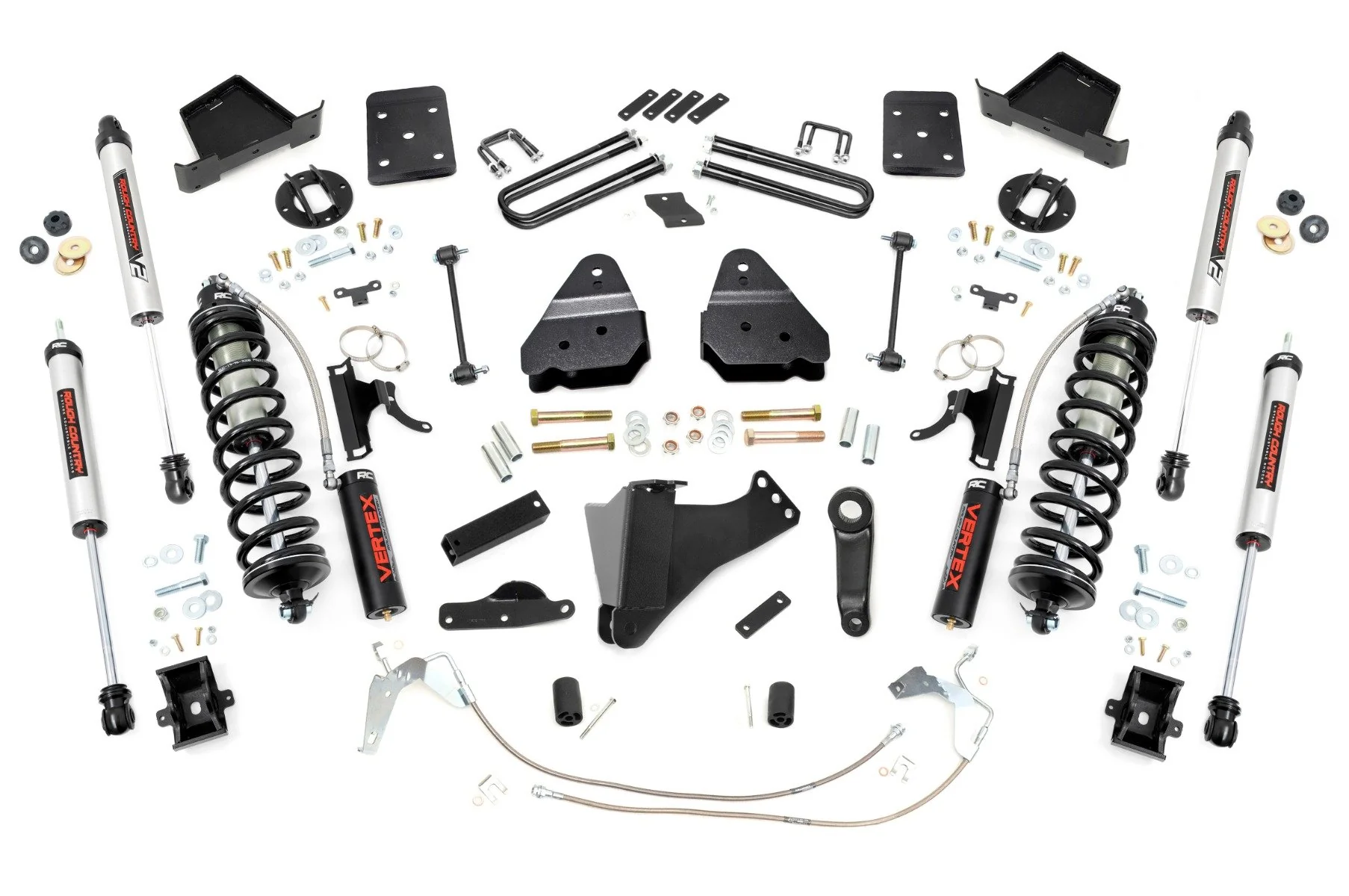 Rough Country 4.5" Lift Kit W/O Overloads C/O V2 for Ford Super Duty 08-10