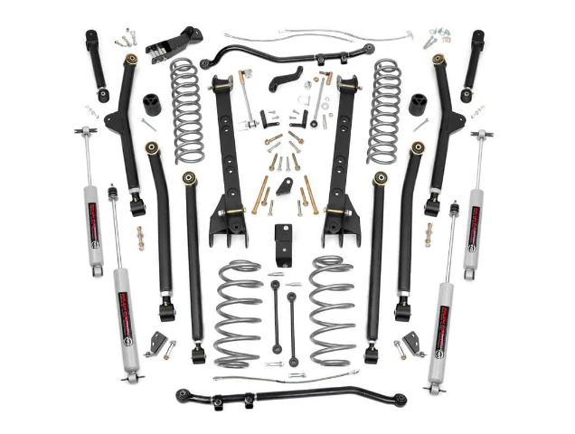 Rough Country 4 Inch COMPLETE Long Arm Susp Lift Kit for Jeep Wrangler TJ 97-06 66330-COMP - Image 2