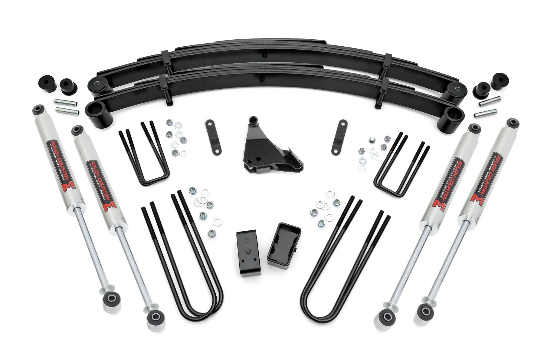 Rough Country 4 Inch Lift Kit Rear Blocks M1 For Ford SuperDuty 99-04
