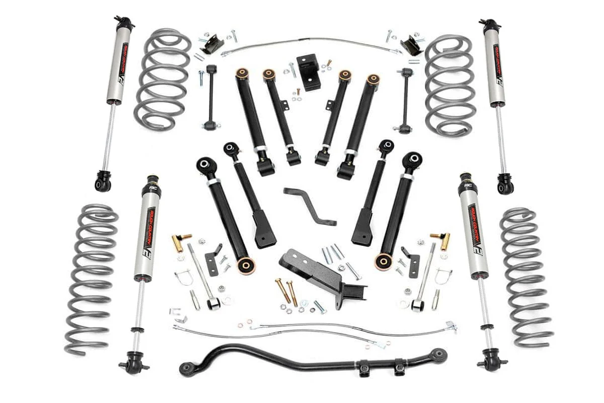 Rough Country 4 Inch Lift Kit X-Series V2 for Jeep Wrangler TJ 4wd (1997-2006) 66171