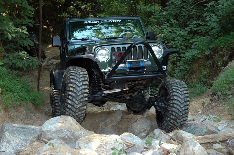Rough Country 4 Inch Lift Kit X-Series V2 for Jeep Wrangler TJ 4wd (1997-2006) 66171 - Image 6